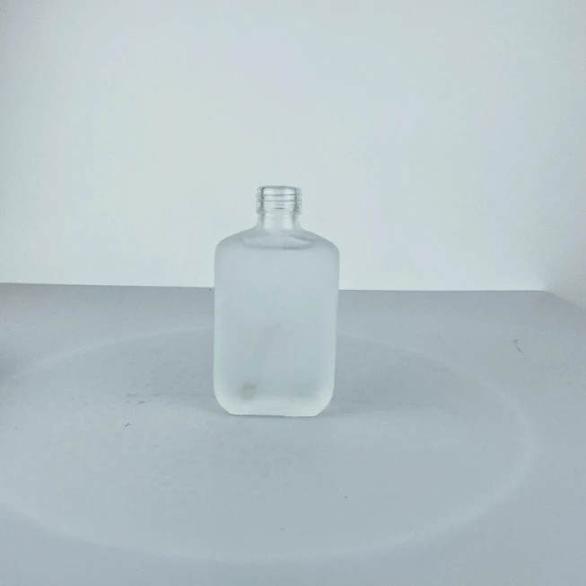 100ml Flat Frosted Glass Liquor Bottle - Matt Spirits Bottles