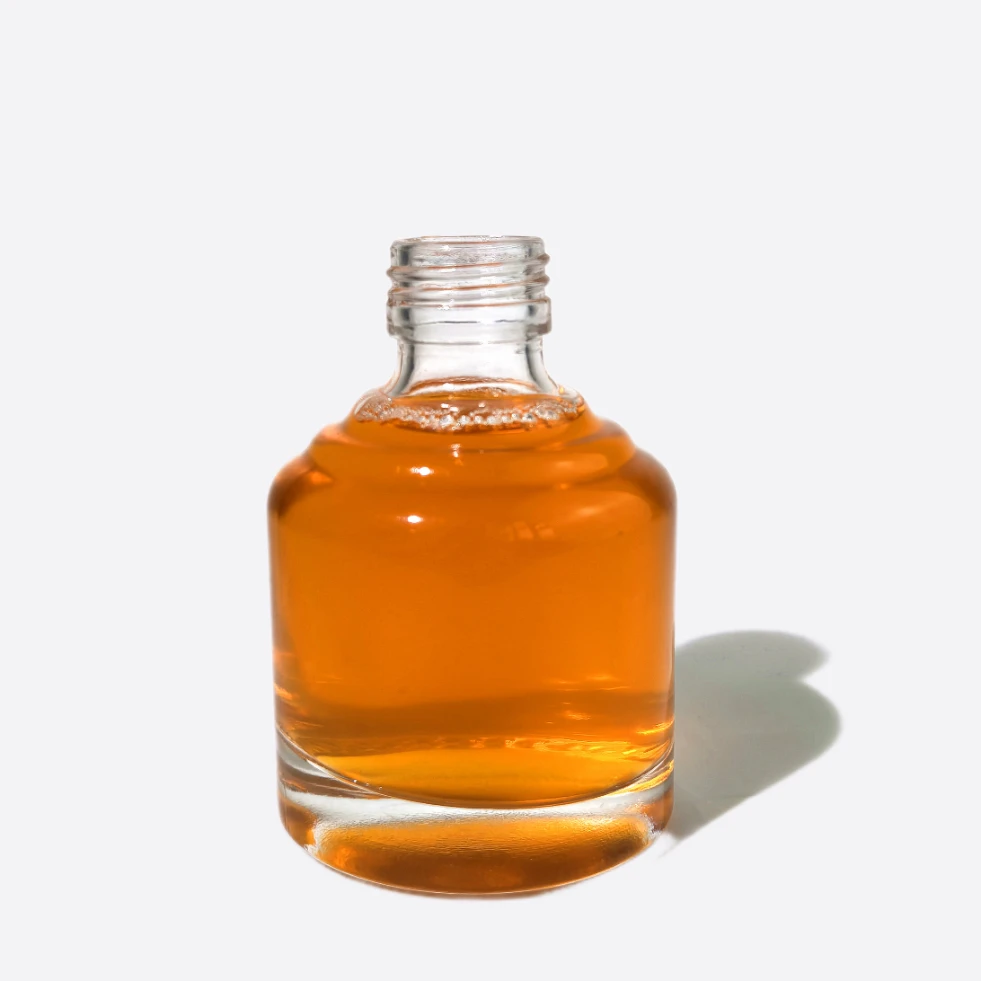 10cl Round Glass Liquor Bottle -  Mini Design for Premium Spirits