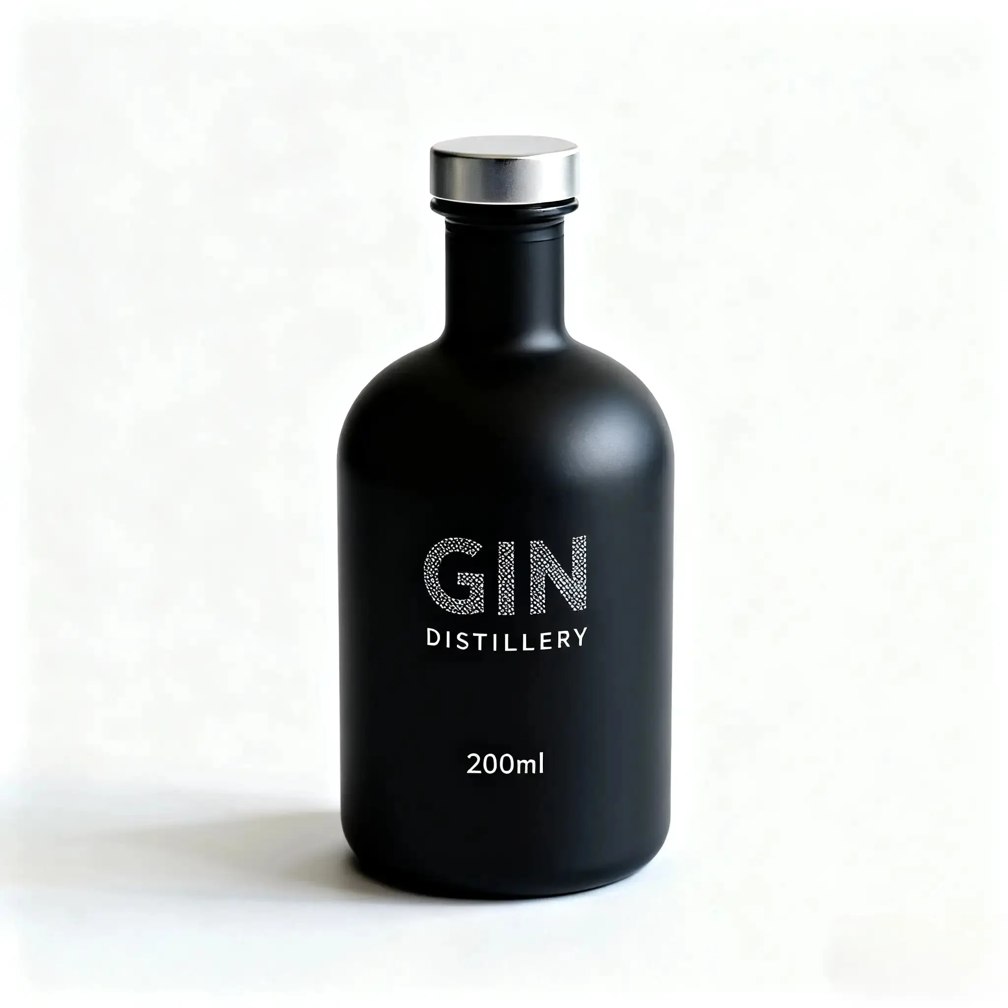 Black Glass Bottle