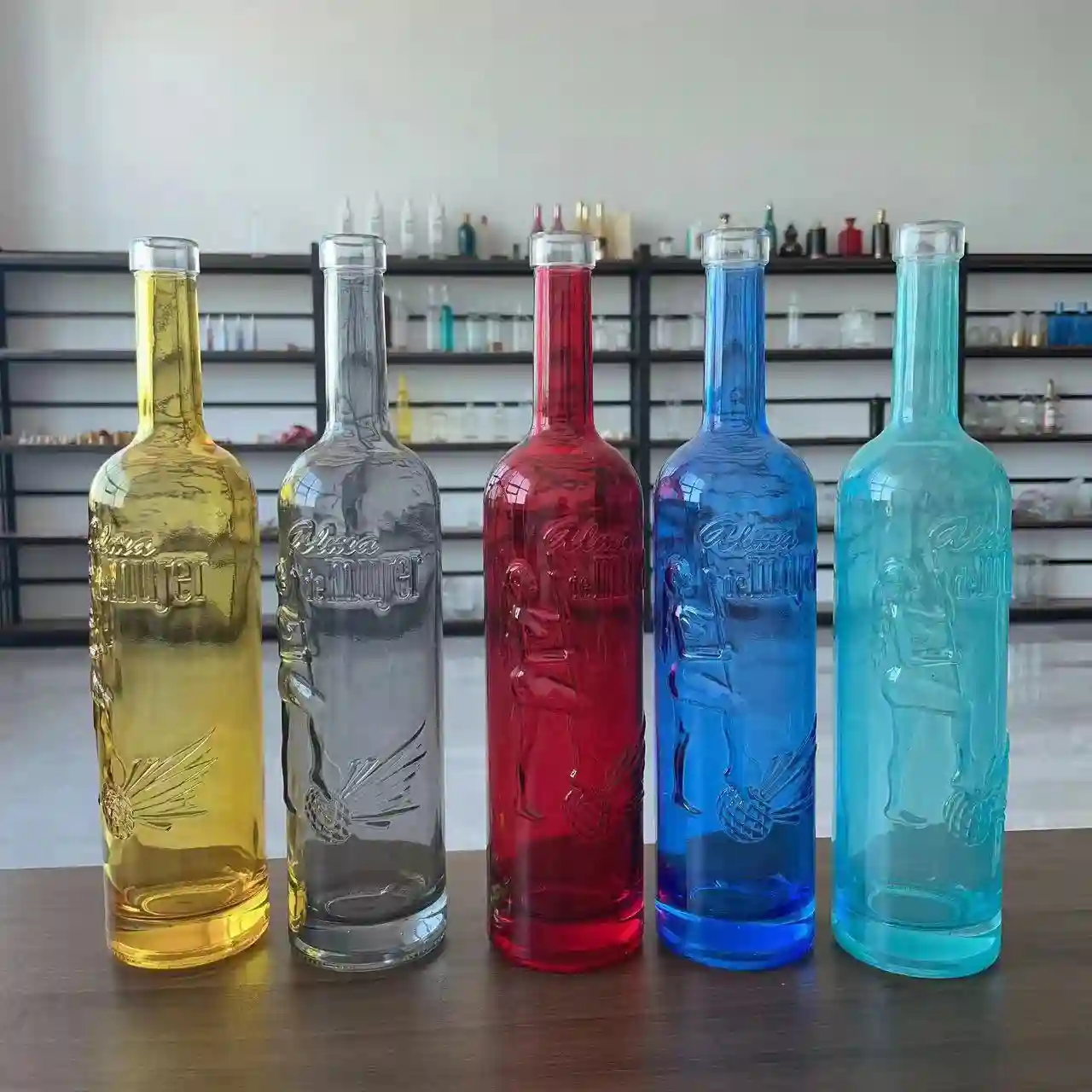 Colored Glass Bottles
