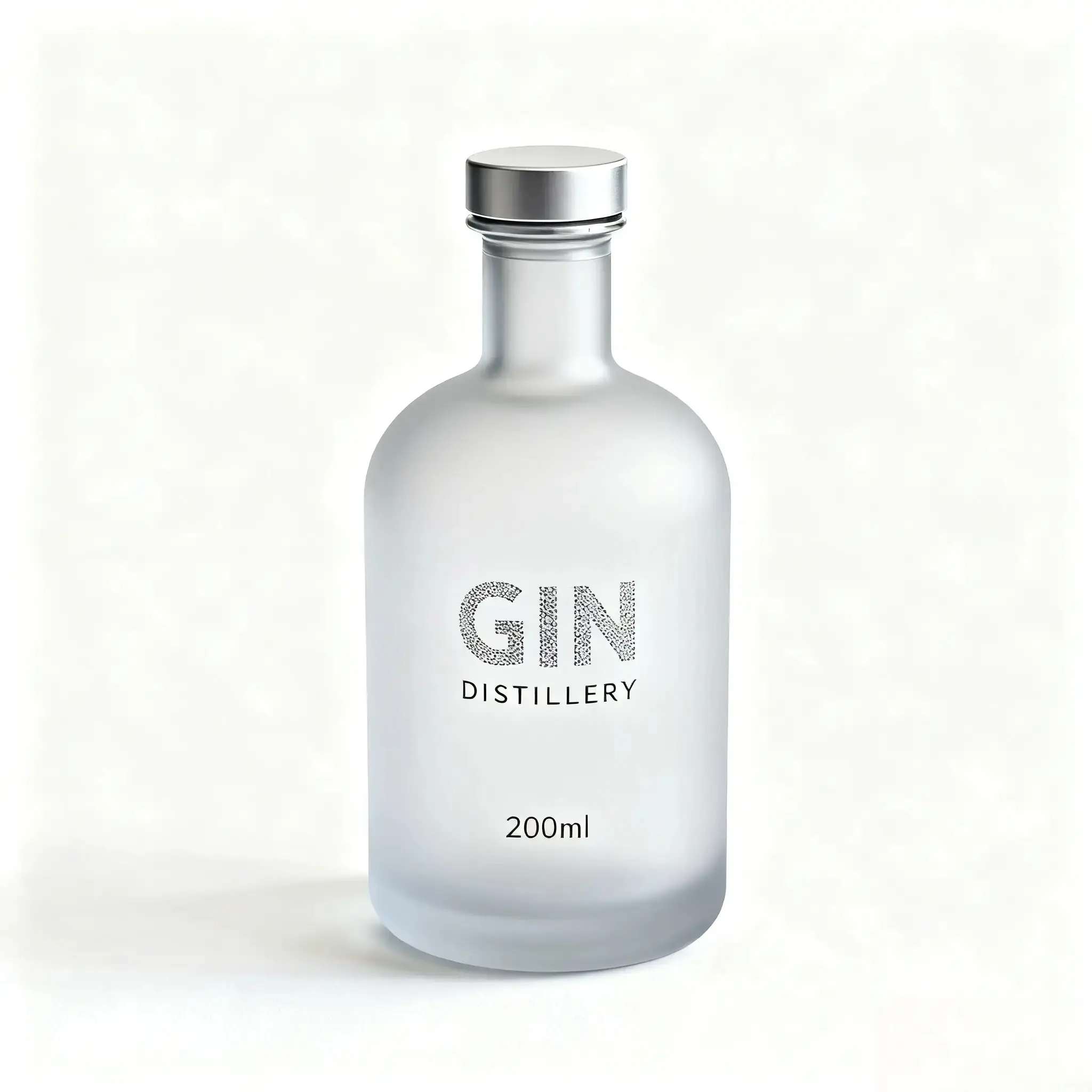 Frosted Glass Bottle