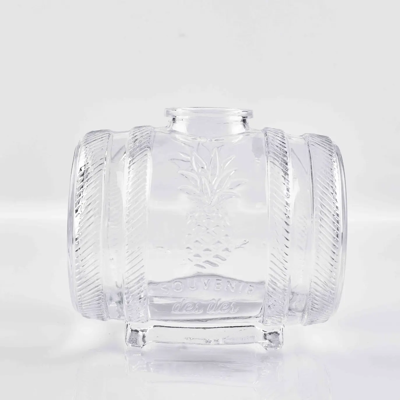 1000ml Barrel-Shaped Glass Bottle - Premium Spirits Design