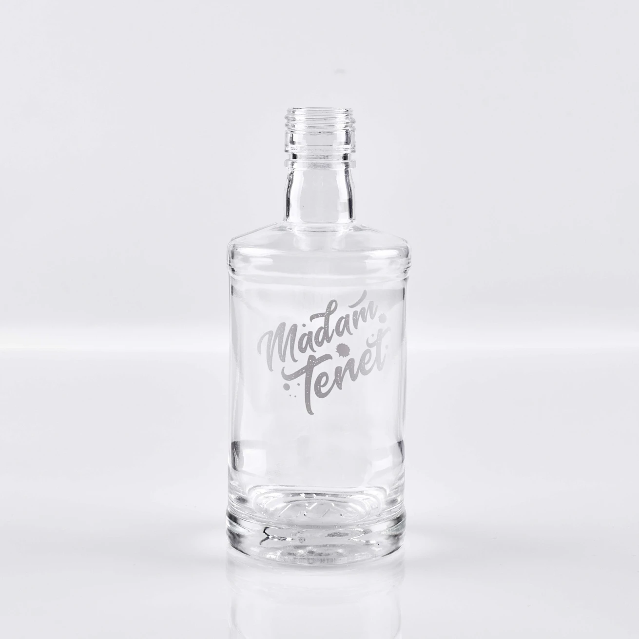 350ml Clear Glass  Bottle - Premium Spirits Design