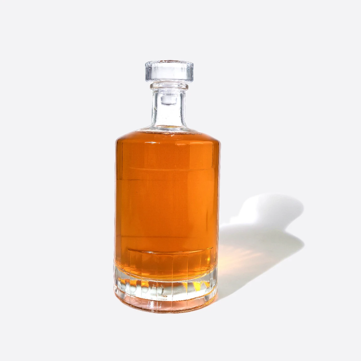500ml Classic Round Glass Bottle with Glass Stopper - Premium Glass Packaging