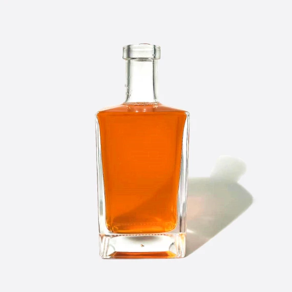 500ml Square Glass Bottle For Spirit Packaging