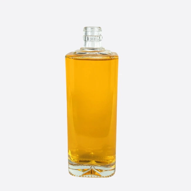 500ml Square Glass Bottle - Premium Spirits Design