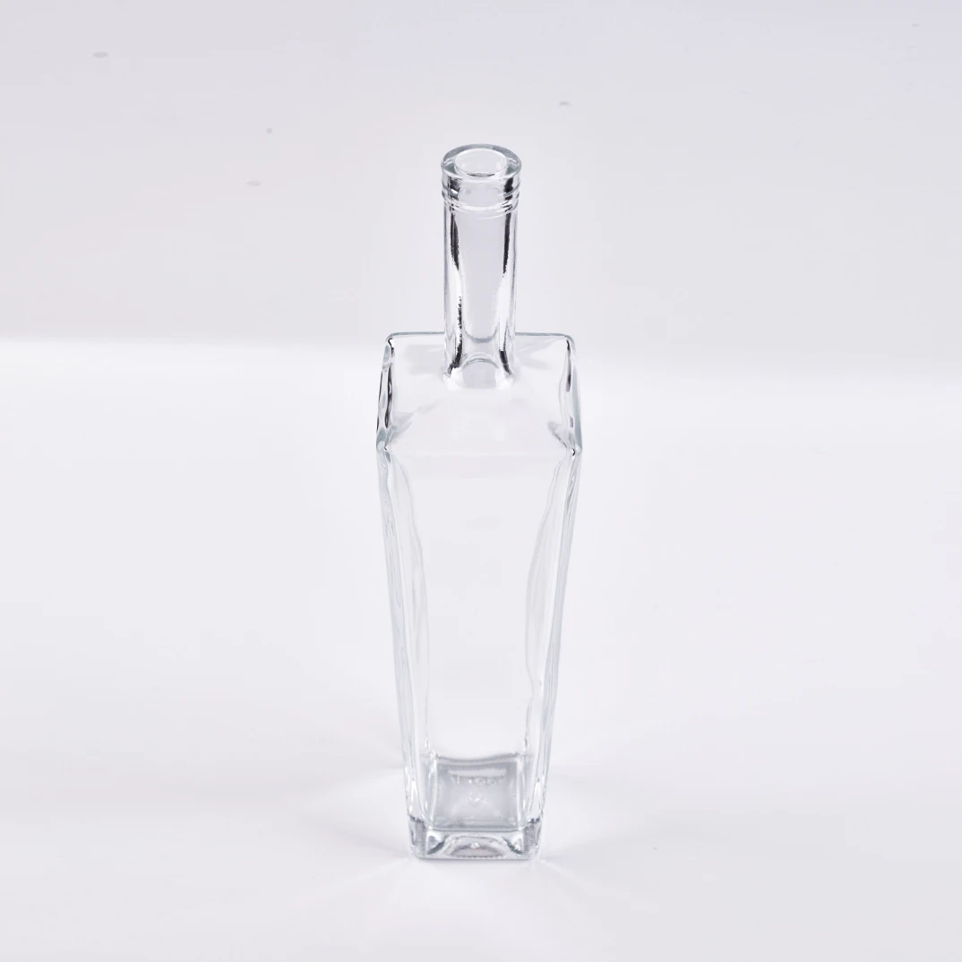 High Quality 50 cl Square Glass Bottle Vodka Bottle Gin Bottle Rum Bottle