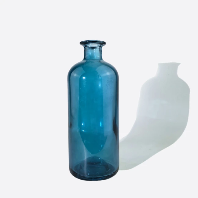 700ml Blue Glass Bottle - Premium Spirits Design