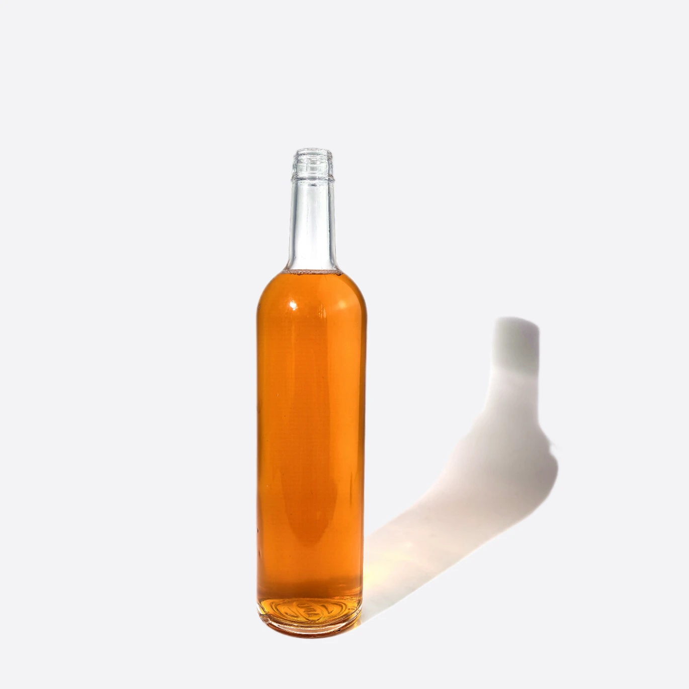 700ml Round Glass Bottle with Cap - Premium Spirits Design