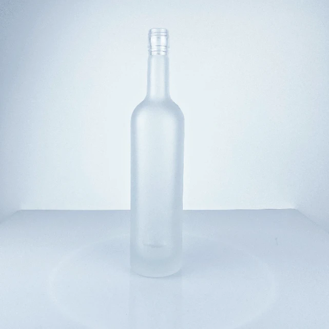 700ml Frosted Round Glass Bottle - Classic Premium Design