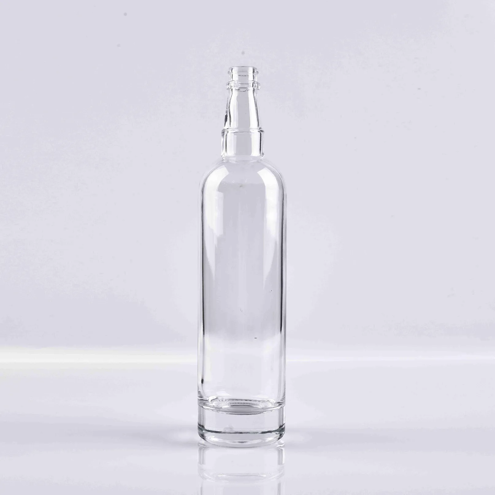 700ml Elongated Round Glass Bottle - Premium Spirits Vessel