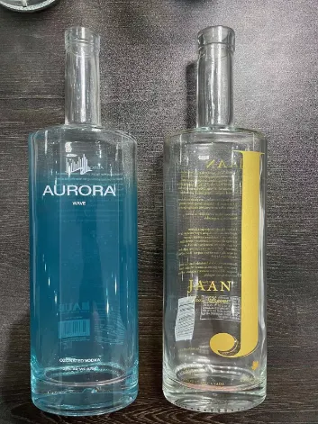 750ml Oval Cylinder Glass Bottle - Vodka Bottle Tequila Bottle