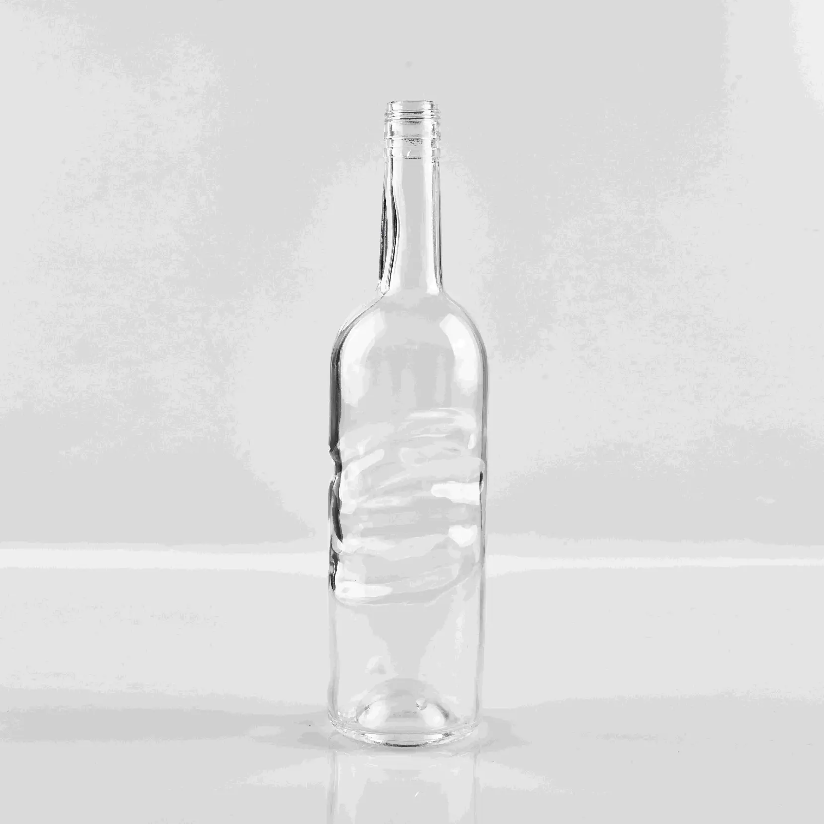 750ml Hand of God Round Glass Bottle - Artistic Spirits Design